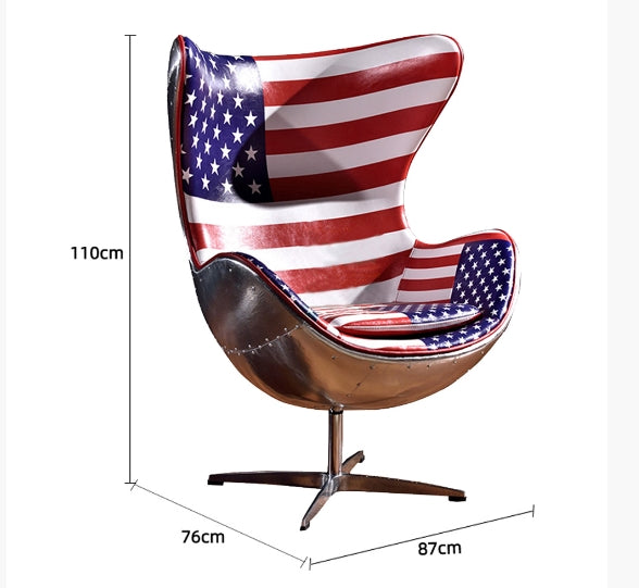 Fawkes Aviator Office Chair, Aluminium Shell - Horizon and Stone