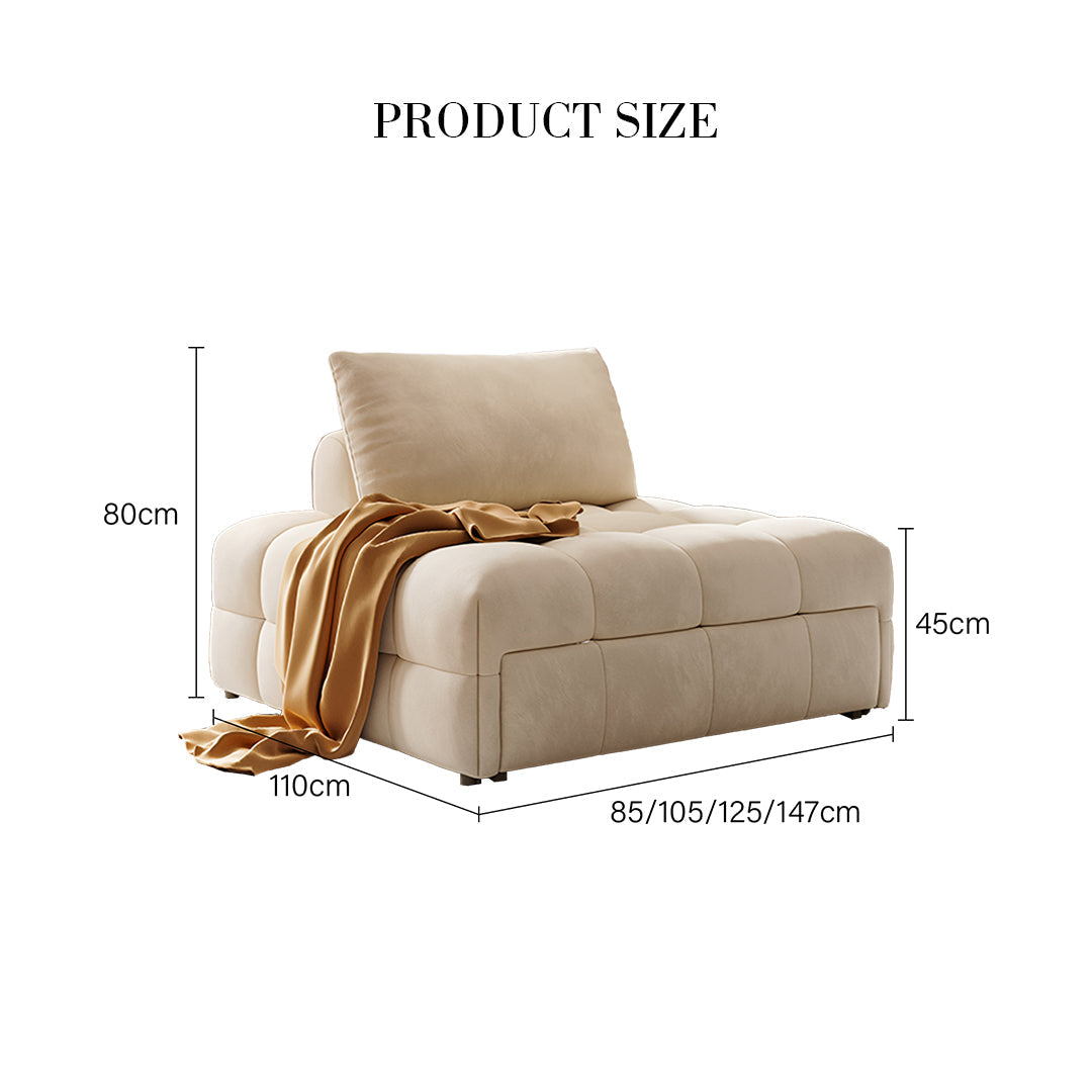 Nia Single Sofa Bed, Mini Sofa Bed - Horizon and Stone