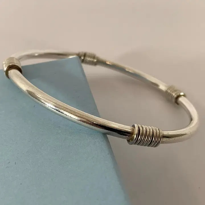 Silver Bangle Gift, Solid Silver Bangle, Silver Bangle