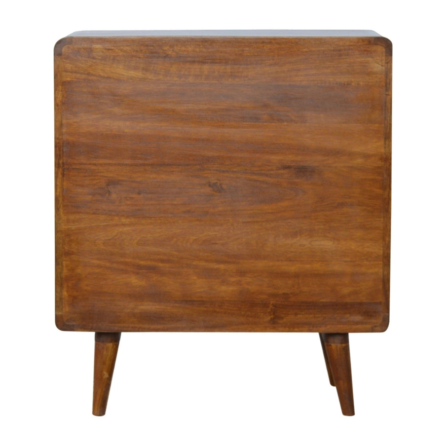 Curved Chestnut Chest - Horizon and Stone