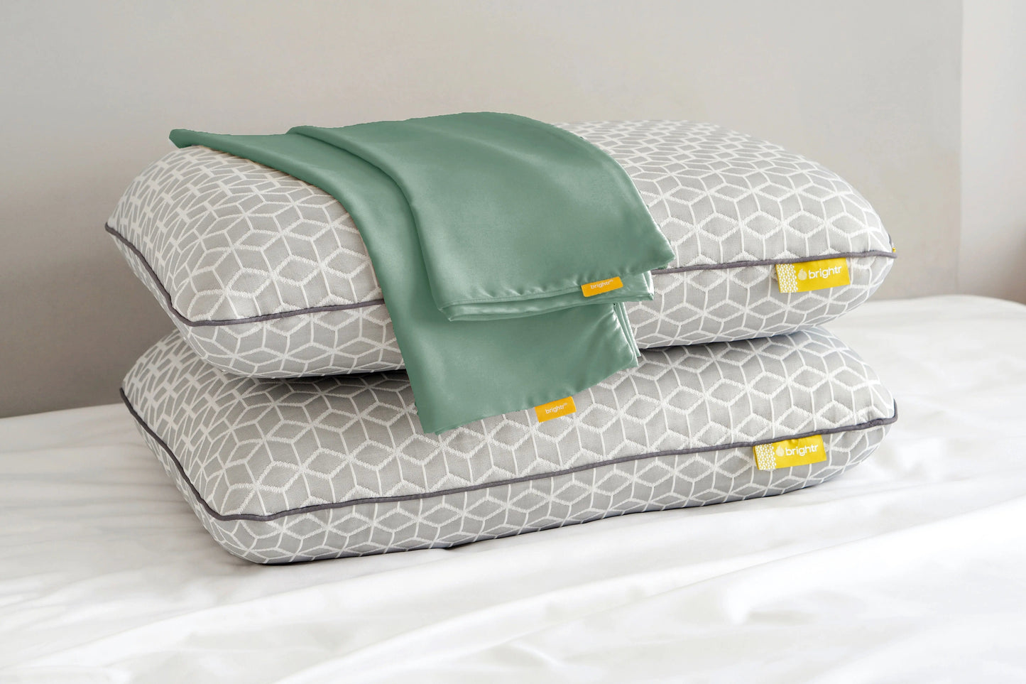 Brightr® Eclipse pillow & Copper pillowcase bundle - Horizon and Stone