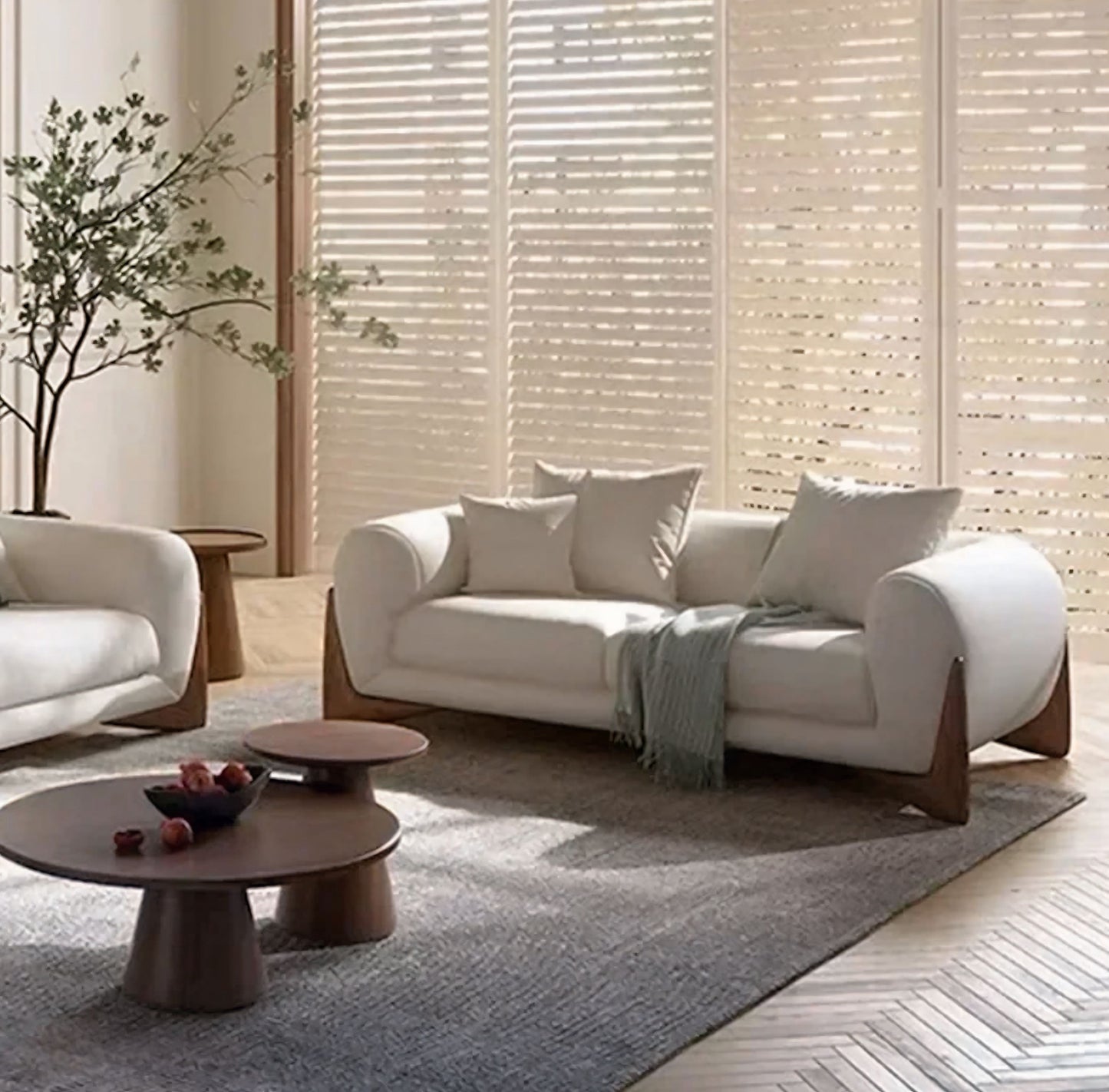 Mariko Sofa - Horizon and Stone