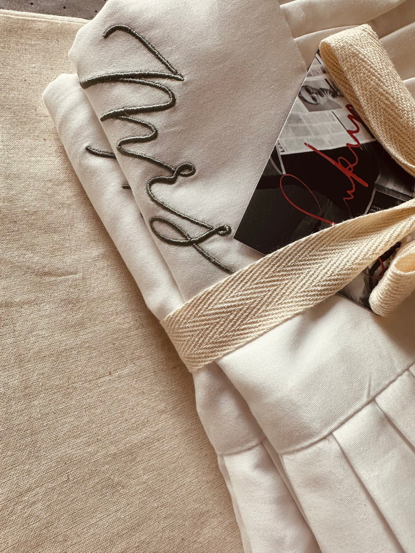 Mr. & Mrs. Pillow Case pair - Horizon and Stone