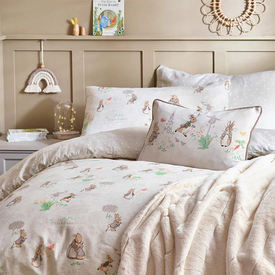 Peter Rabbit™ Classic Peter Rabbit™ 100% Cotton Duvet Cover Set Natural - Horizon and Stone
