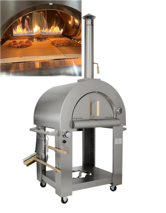 Stainless Steel Outdoor Pizza Oven with Accessories