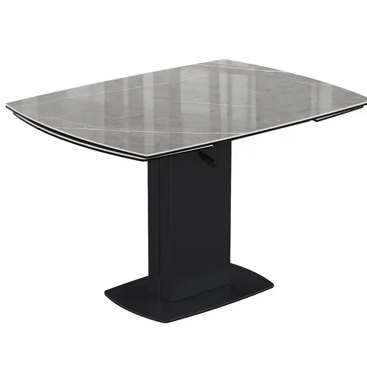 John Swivel Extending Ceramic Dining Table - DARK GREY