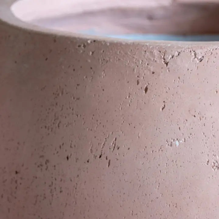 Orbello | Blushstone – 70cm Extra Large Concrete Sphere Planter – 207L Round Plant Pot - Horizon and Stone