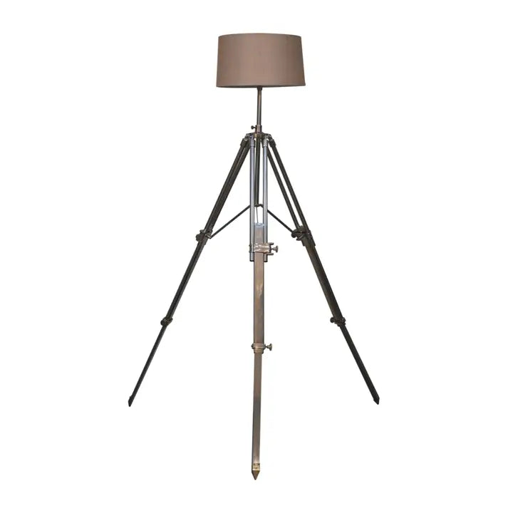 Chrome Tripod Lamp - Horizon and Stone