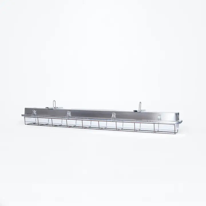 4ft Caged Industrial Strip Light - Galavanised PACKAGE OF 2 - Horizon and Stone