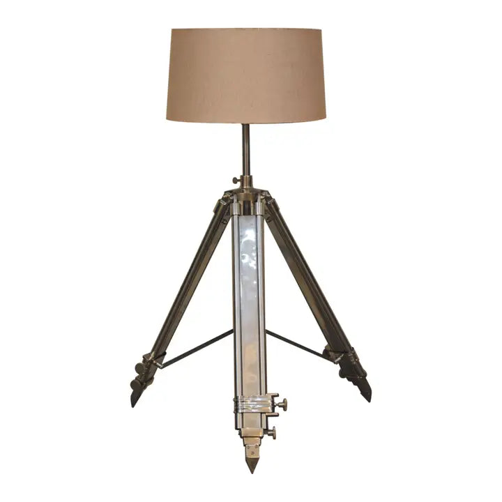 Chrome Tripod Lamp - Horizon and Stone