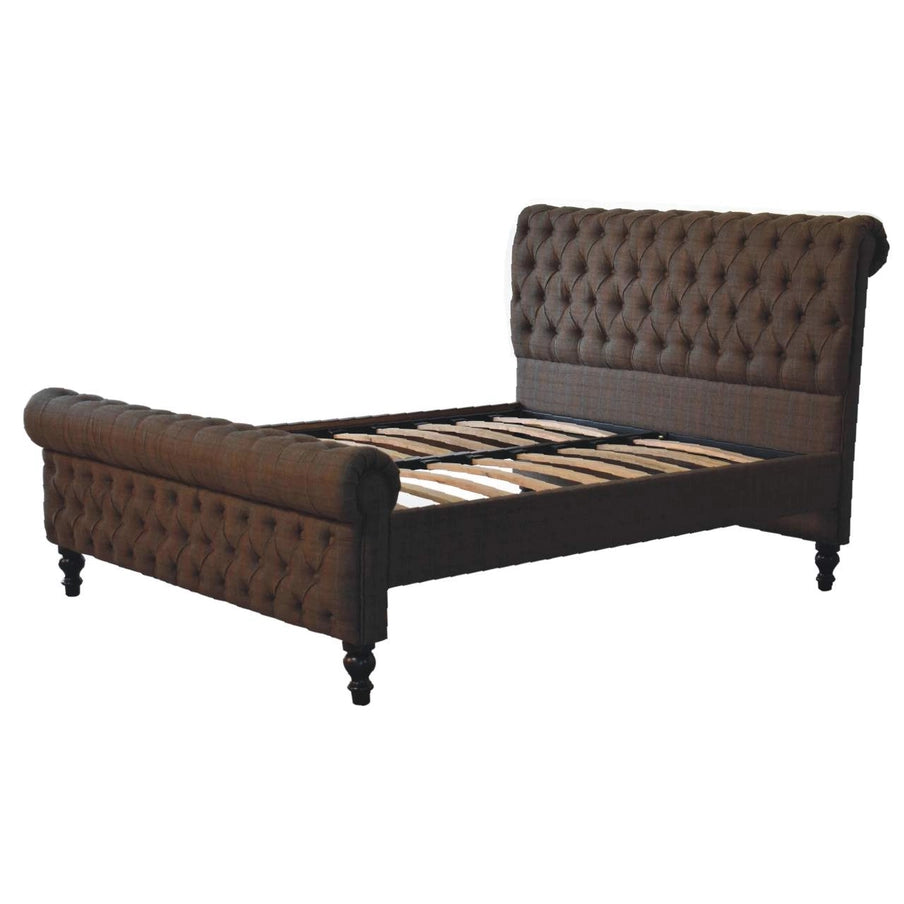 Artisan Furniture Solid Wood Multi Tweed Bed - Horizon and Stone