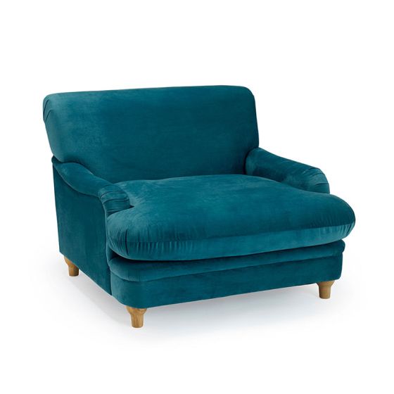 LPD Home Plumpton Armchair - Peacock Blue - Horizon and Stone