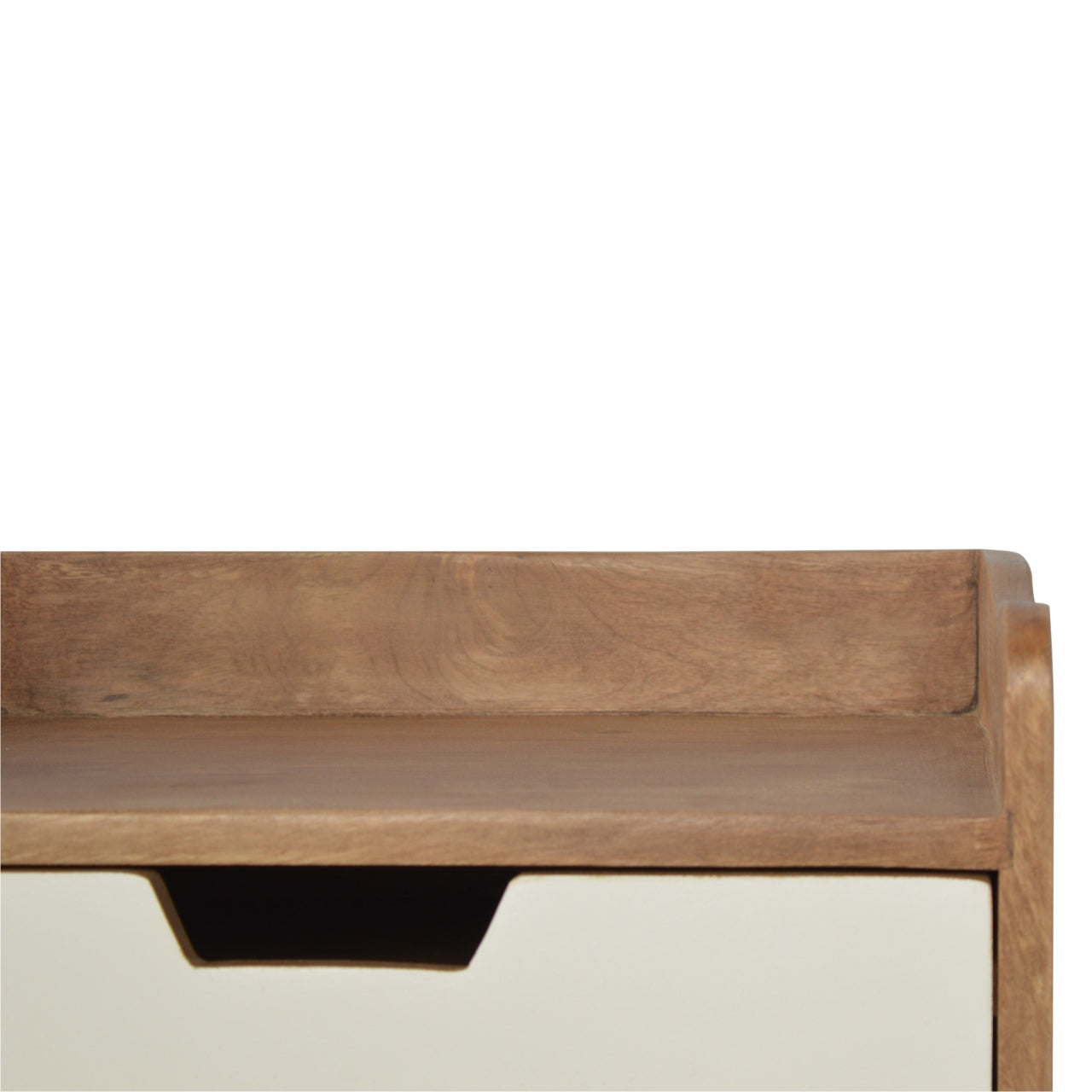 White Painted Bedside Table - Horizon and Stone