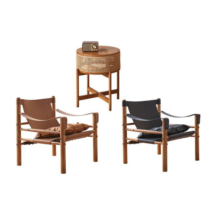 Warner Armchair, Leather - Horizon and Stone 