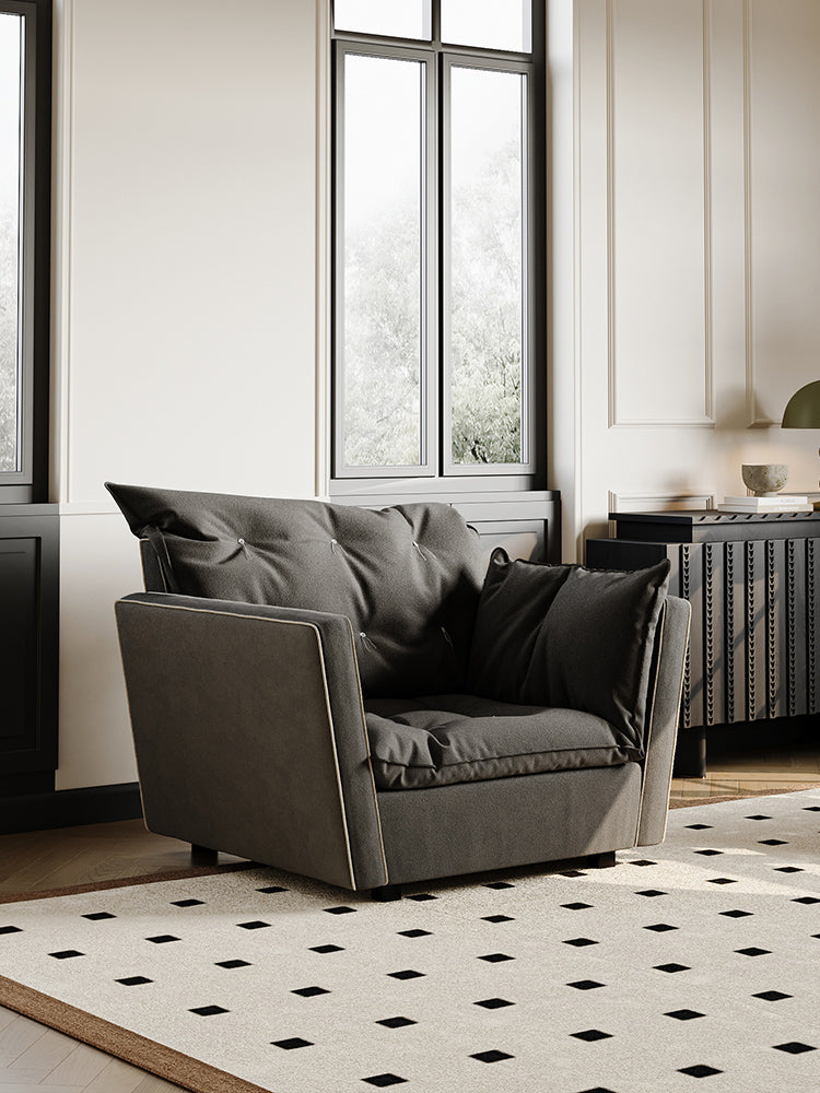 Sorrento Armchair, Black - Horizon and Stone 