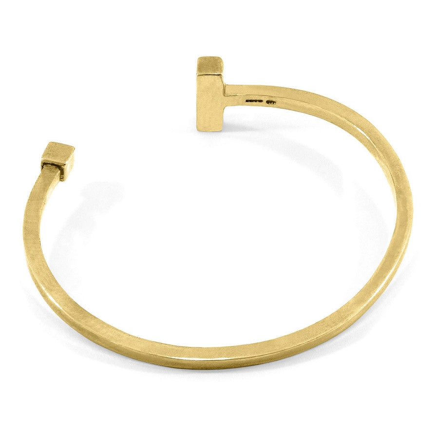 Faris Square Midi Wayfarer 9ct Yellow Gold Bangle