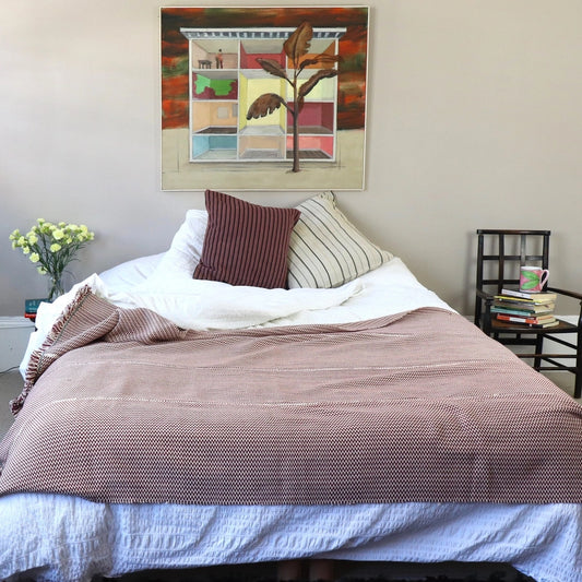 Babillay Wine Blanket, Luxurious, Handwoven, Sustainable - LARGE - Horizon and Stone 