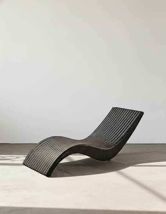 Barrow Outdoor Sun Lounger, Garden Lounger, PE Rattan - Horizon and Stone 