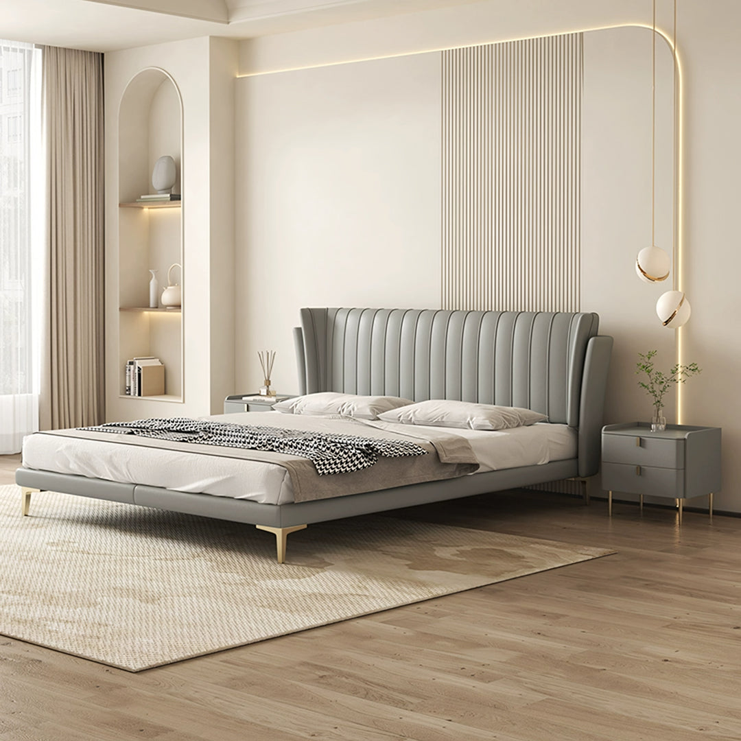 Aisha Floating Bed, King Size, ,Super King Size, No Storage - Horizon and Stone 