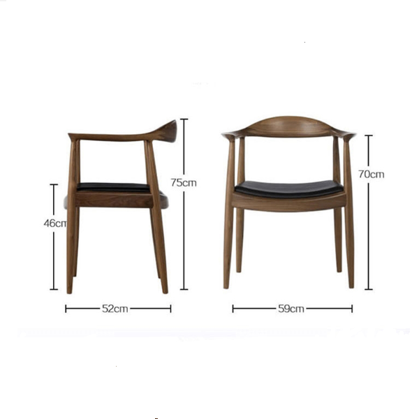 Hans Wegner Kennedy Dining Chair, Oak - Horizon and Stone 