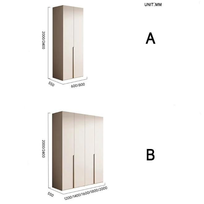 Sid Wardrobe, Creamy White - Horizon and Stone 