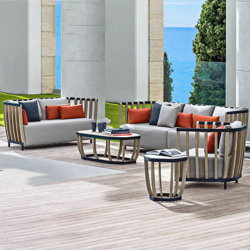 Gloria Outdoor Sofa Set, Outdoor Furniture, Teak Wood - Horizon and Stone 