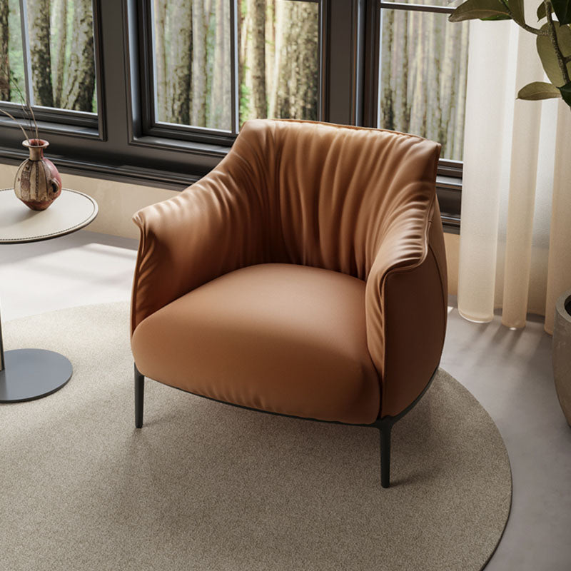Joseph Armchair, Leather - Horizon and Stone 