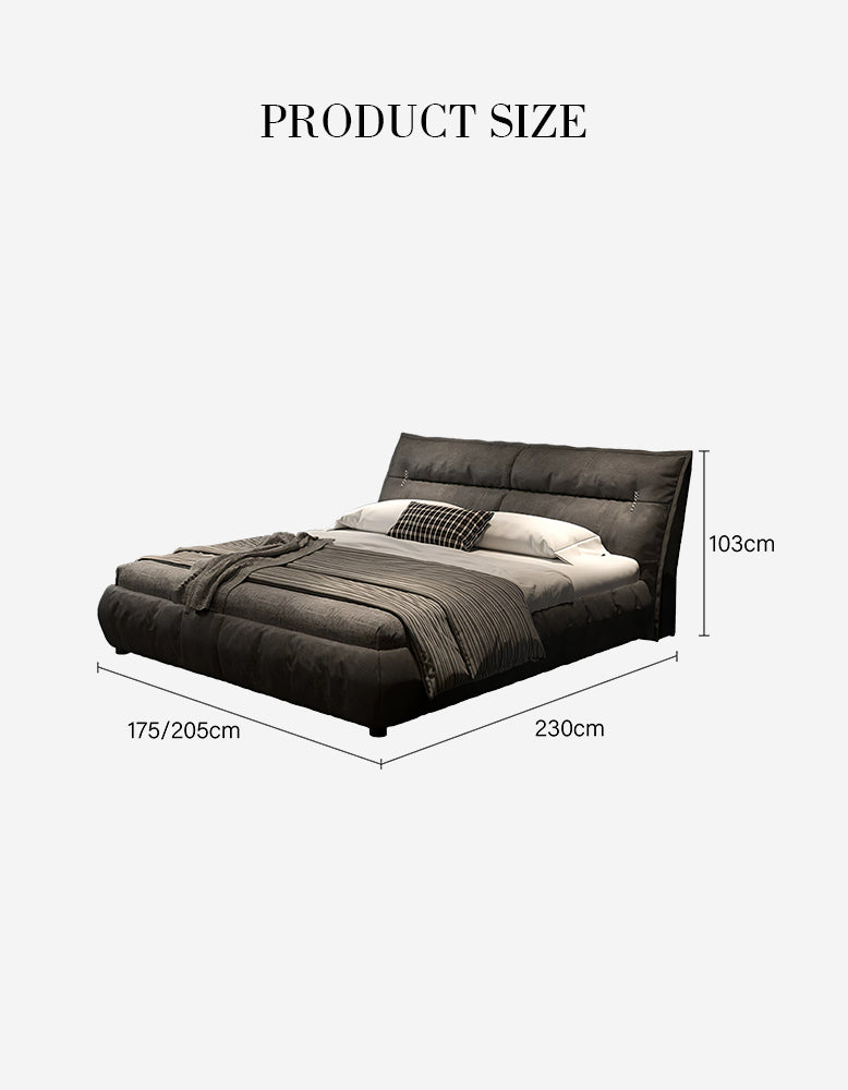 Raj King Size, Super King Size Bed With Storage, Dark Grey - Horizon and Stone 