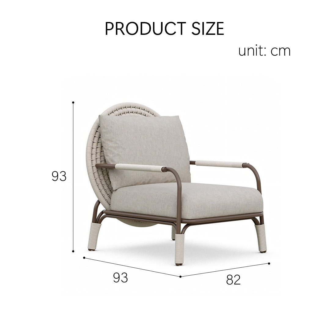 Hodge Outdoor Lounge Chair, Rattan - Horizon and Stone 