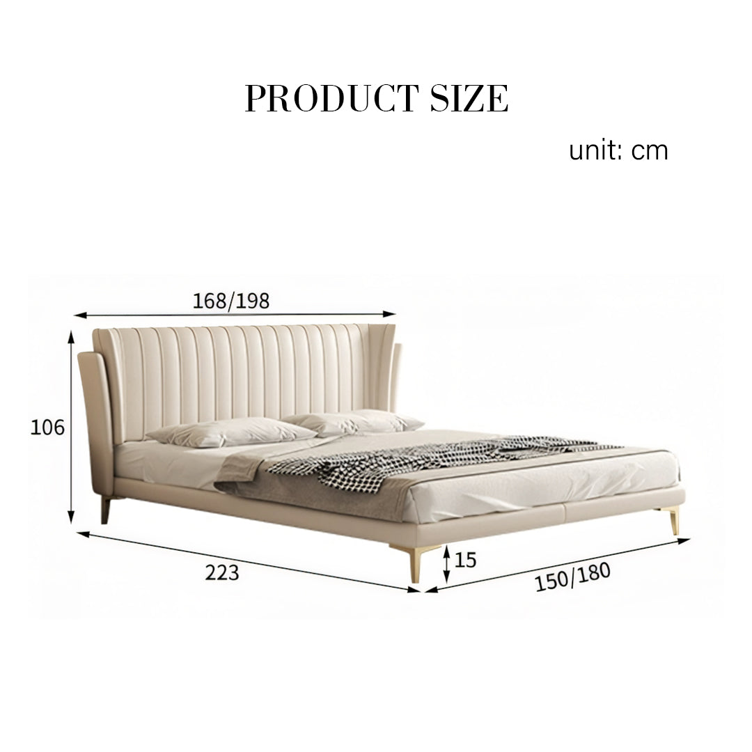 Aisha Floating Bed, King Size, ,Super King Size, No Storage - Horizon and Stone 