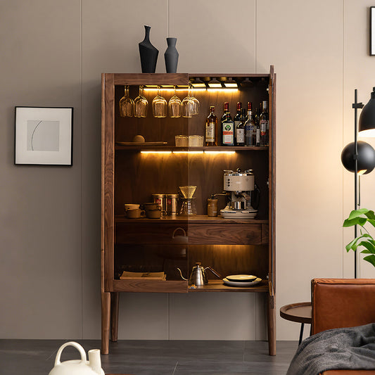 Anisimov Cabinet, Wine Storage With Wine Rack - Horizon and Stone 