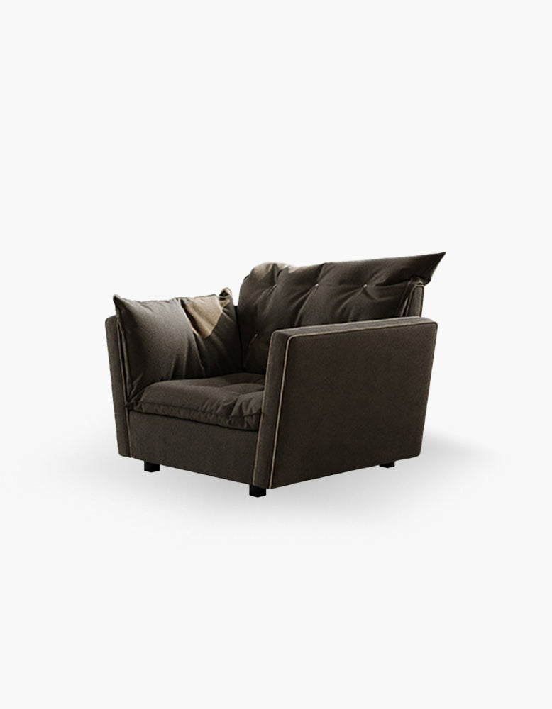 Sorrento Armchair, Black - Horizon and Stone 