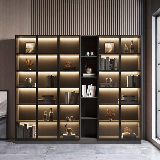 Kauffman Wine Storage With Glass Doors, Display Cabinet - Horizon and Stone 