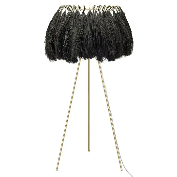 Mineheart –  Feather Floor  Black Lamp - Horizon and Stone 