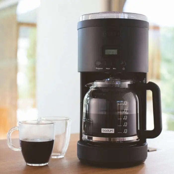 Bodum Bistro Programmable Coffee Maker Black+Free Bag of Cof - Horizon and Stone 