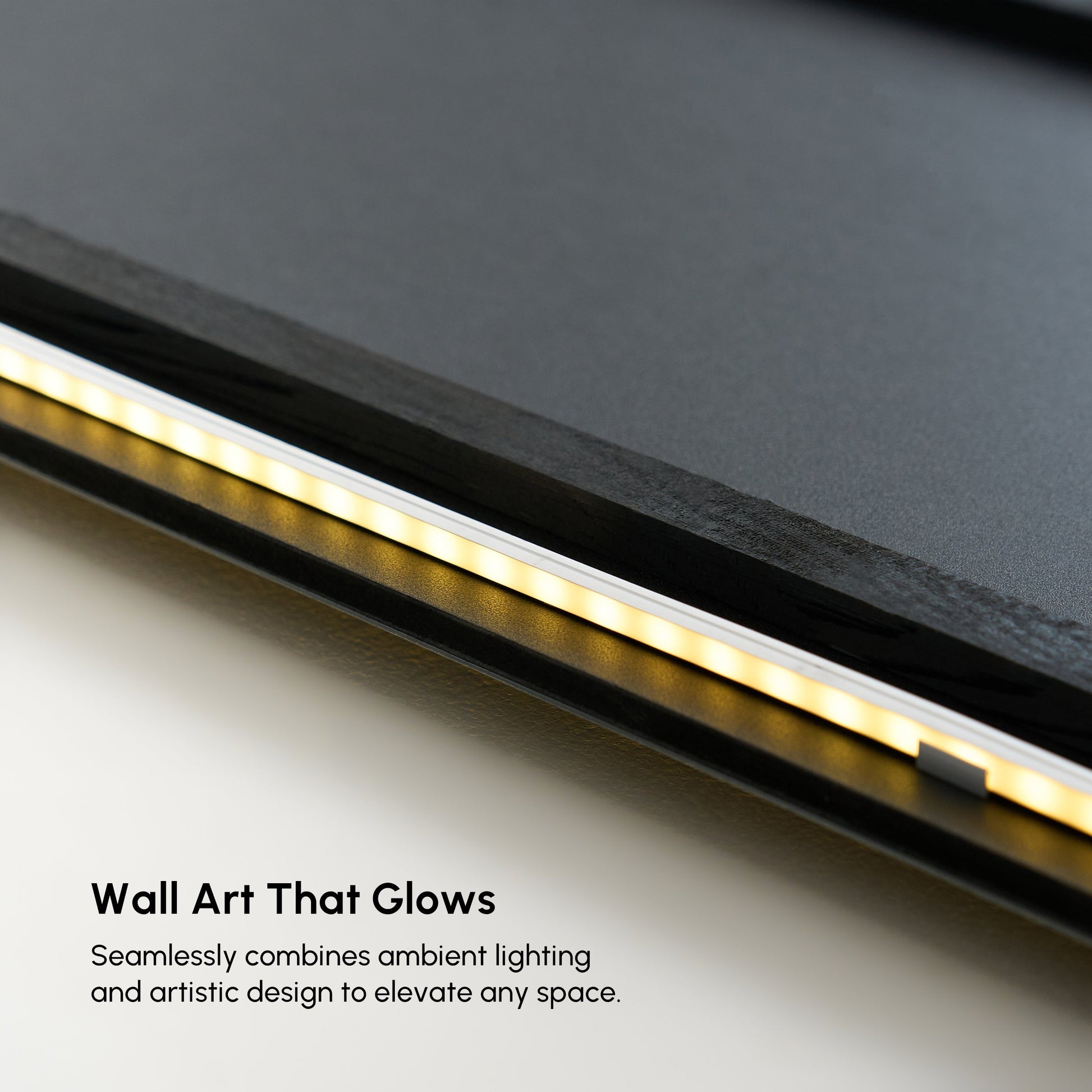 Modern Abstract LED Wall Art with Backlit Light Home Decor - Horizon and Stone 