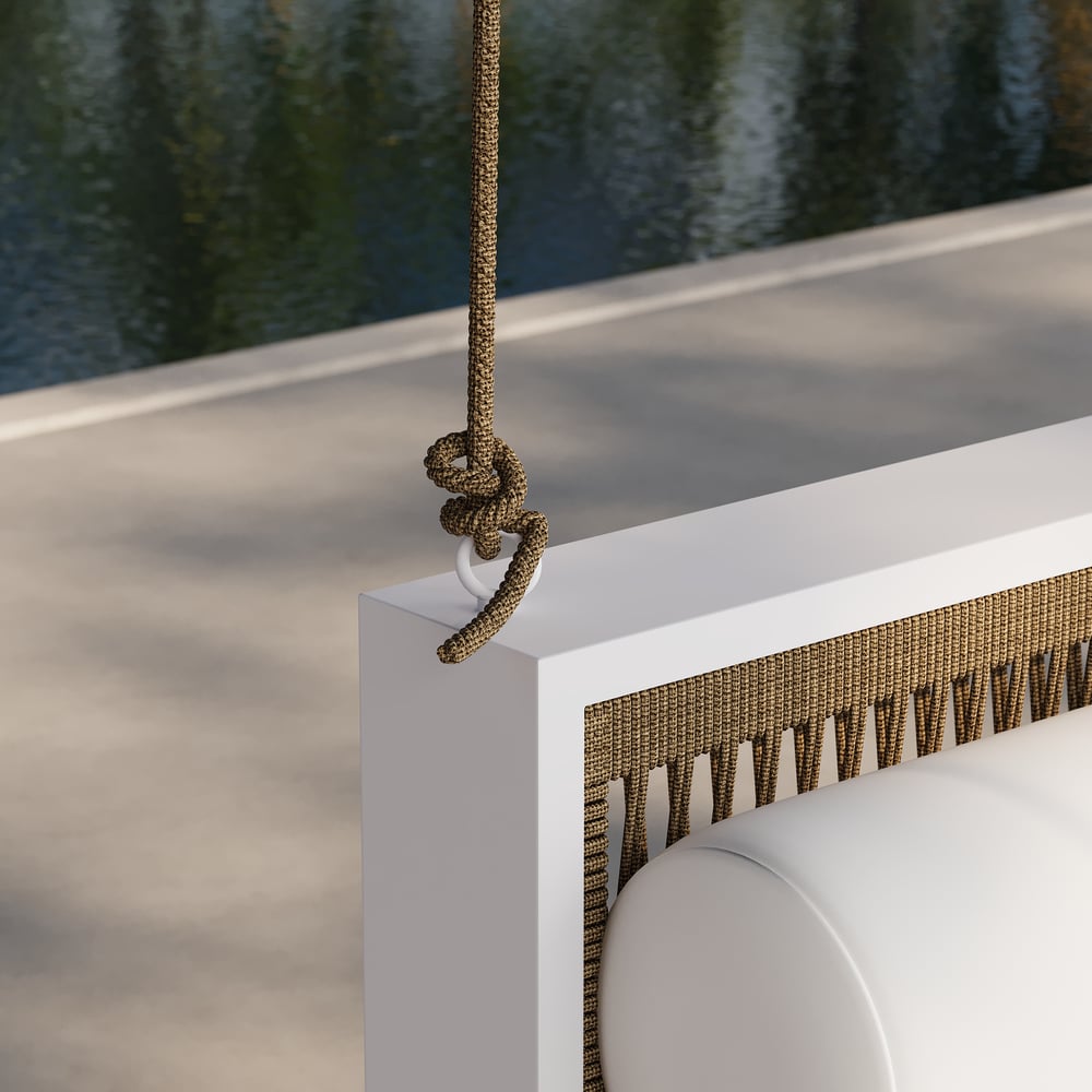 Outdoor Garden Swing Daybed with Cushion - Horizon and Stone 