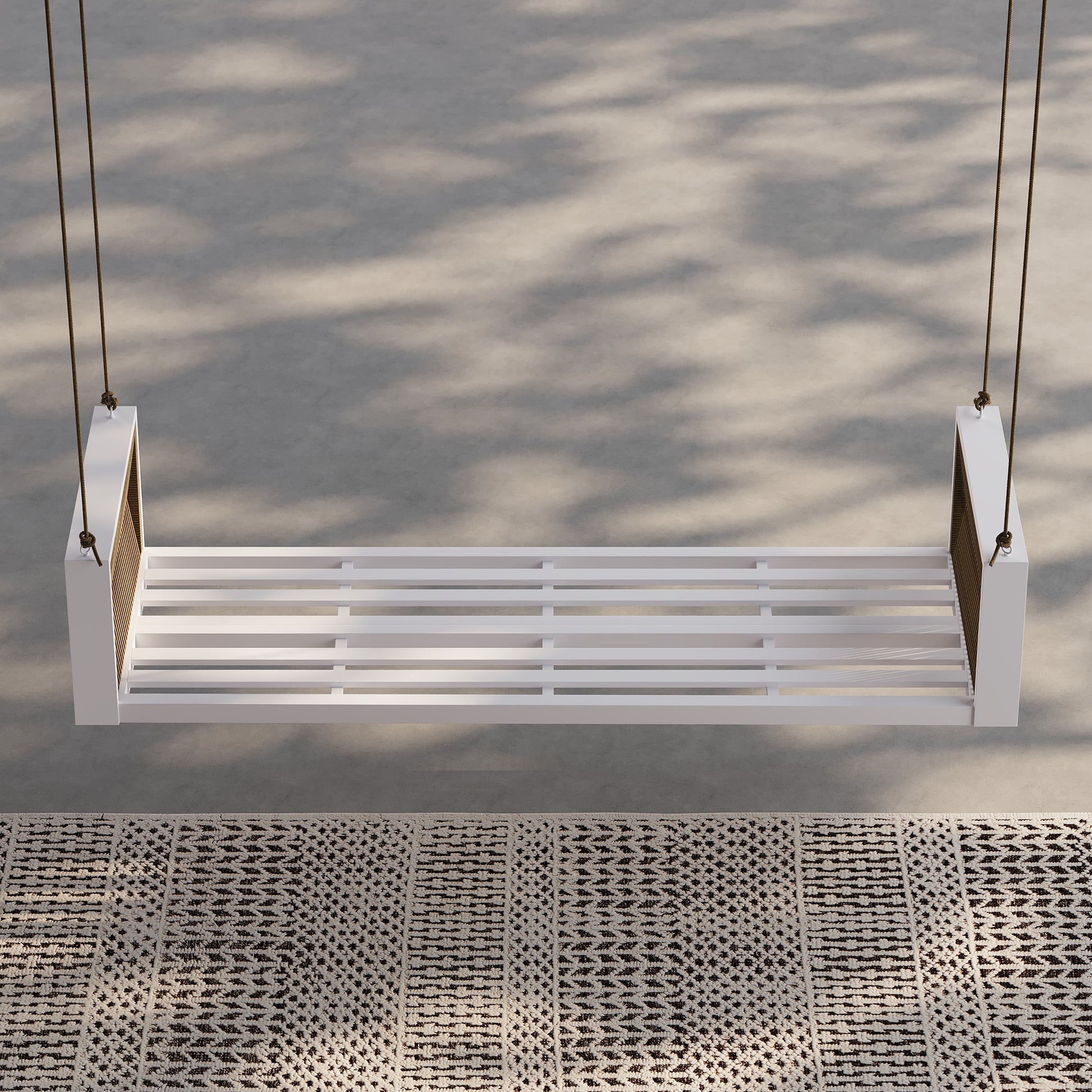 Outdoor Garden Swing Daybed with Cushion - Horizon and Stone 