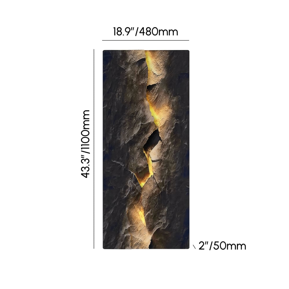 Modern Abstract LED Wall Art with Backlit Light Home Decor - Horizon and Stone 