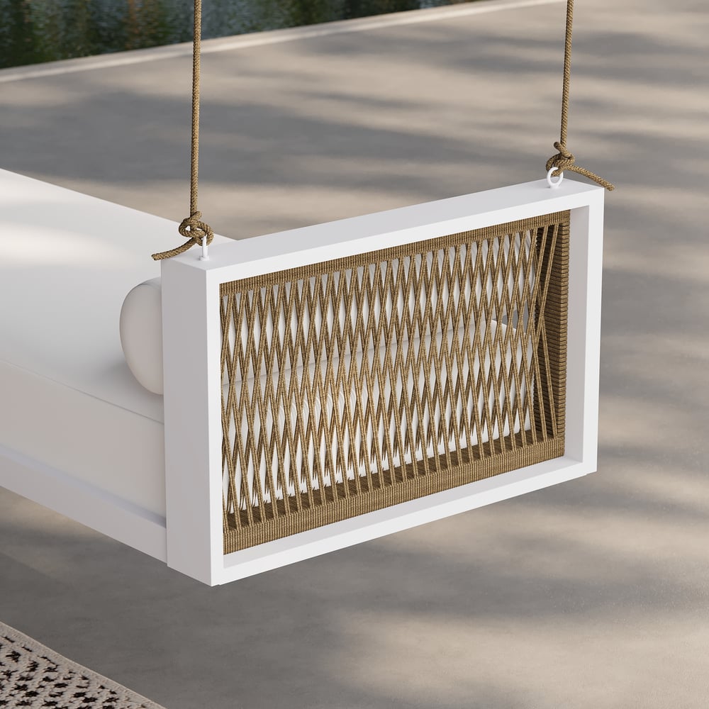 Outdoor Garden Swing Daybed with Cushion - Horizon and Stone 