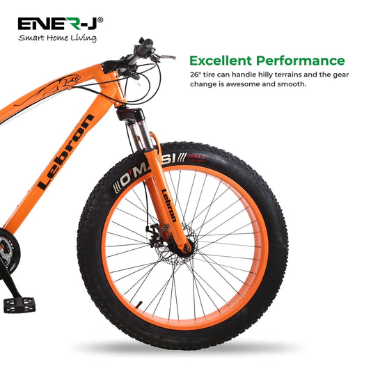 26 Inches 21 Gear Fat Sports Bike Orange
