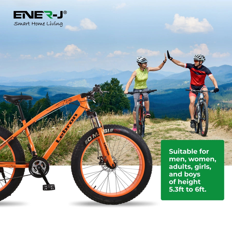 26 Inches 21 Gear Fat Sports Bike Orange