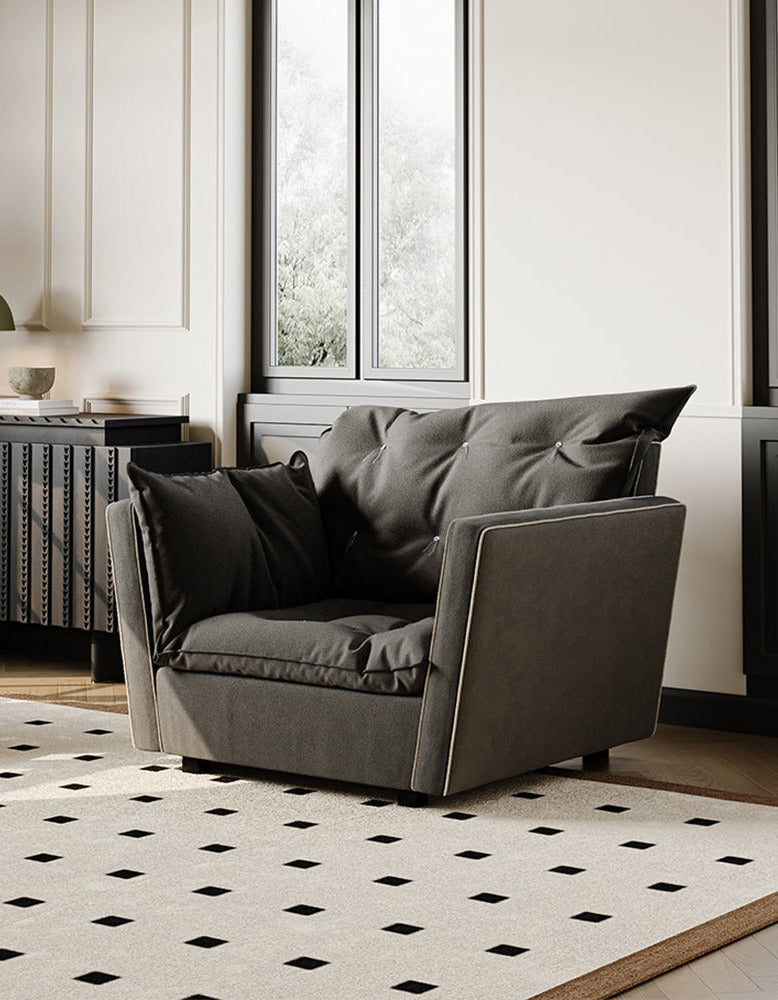 Sorrento Armchair, Black - Horizon and Stone 