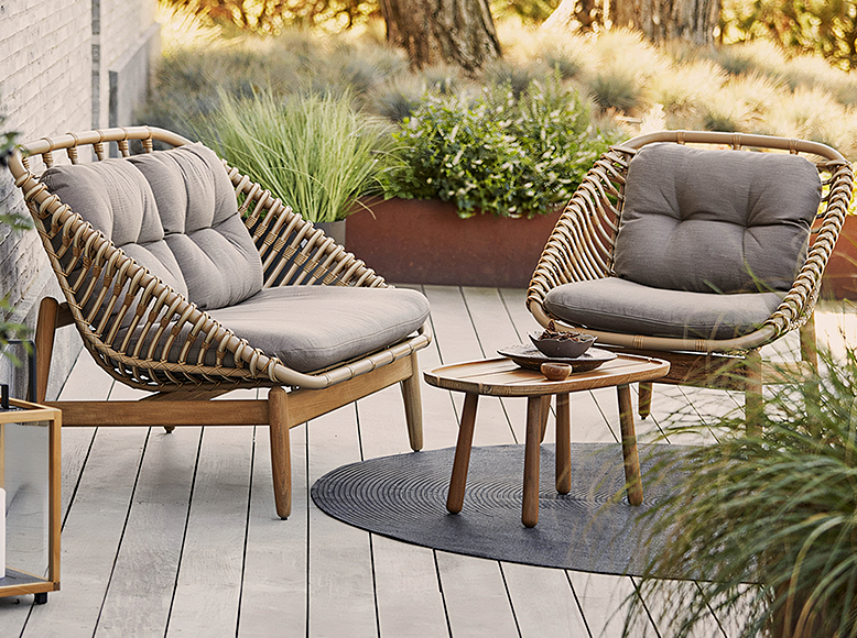 Rustam Modern Outdoor Patio Set, Outdoor Sofa Set - Horizon and Stone 