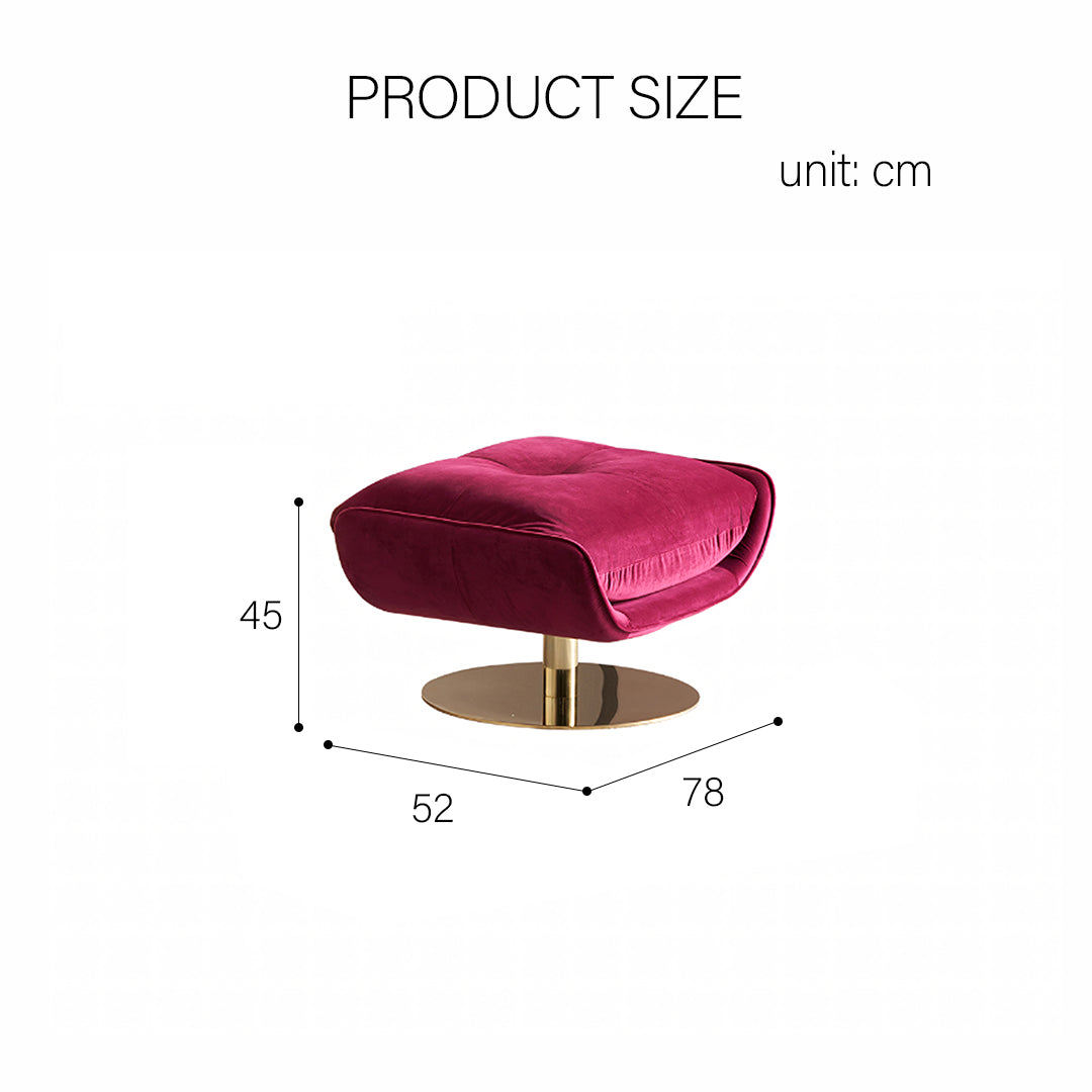 Bonnet Swivel Lounge Chair With Ottoman - Horizon and Stone 