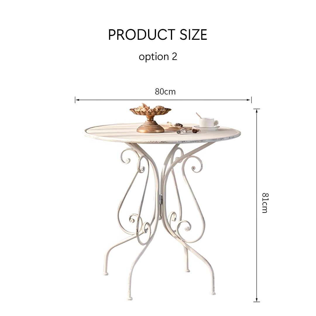 Antonia Outdoor Garden Dining Table Set, Iron - Horizon and Stone 