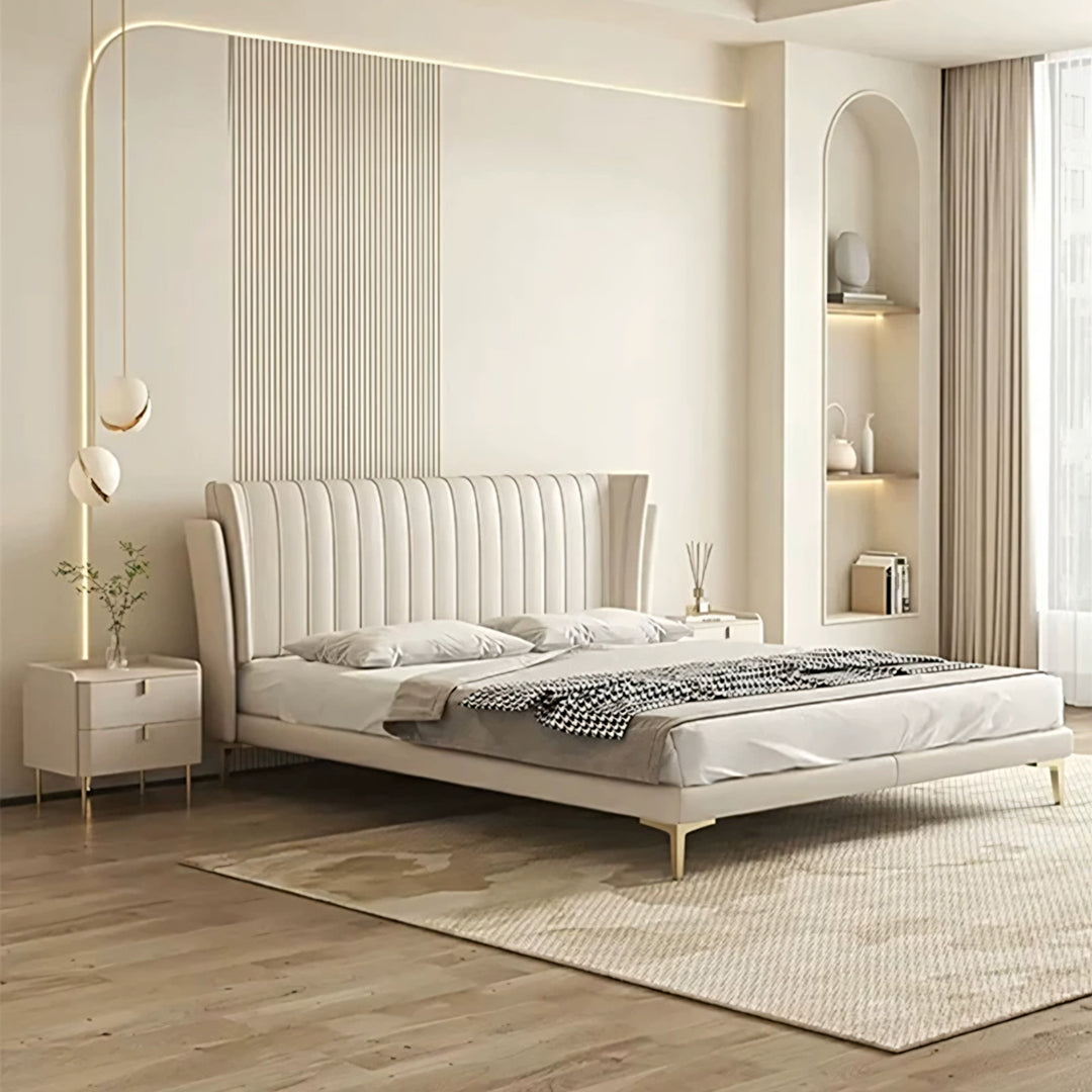 Aisha Floating Bed, King Size, ,Super King Size, No Storage - Horizon and Stone 