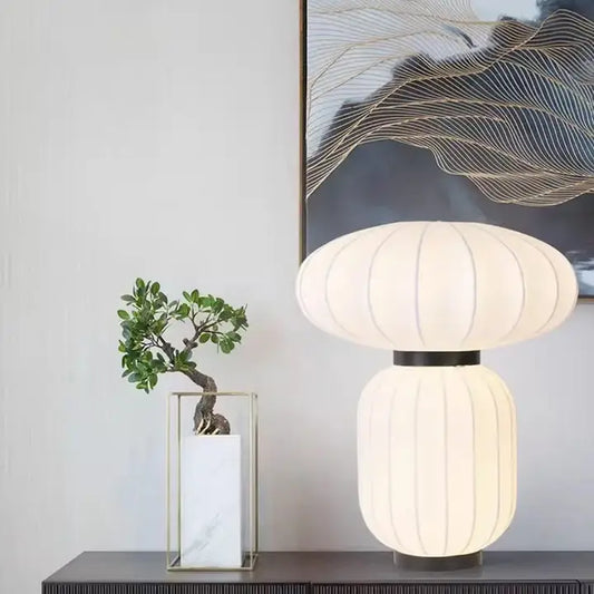 Nova White Soft Touch Narrow Table Lamp 30cm