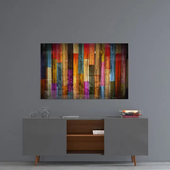 Painted Wood Glass Printing Wall Art Modern Decor Ideas For - Horizon and Stone 