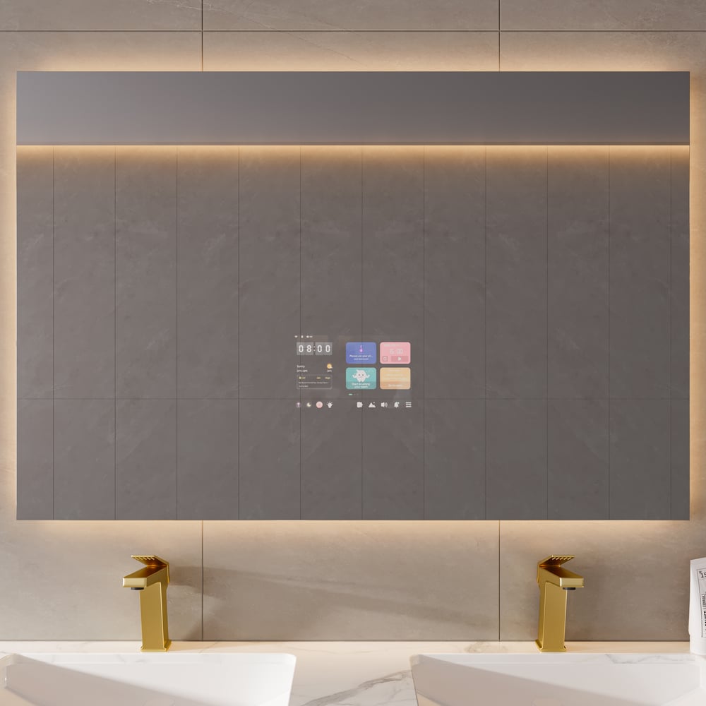1200mm x 700mm Smart Bathroom Mirror Waterproof Touchscreen with Multi-Function - Horizon and Stone 